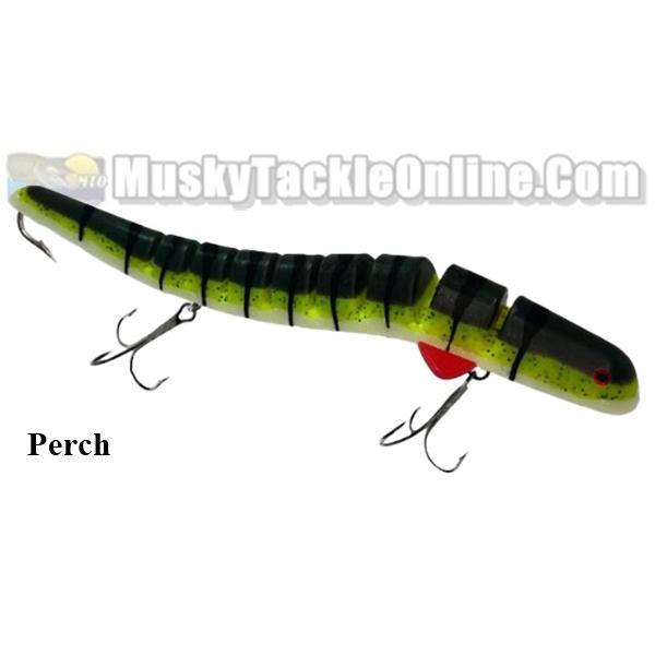  Delong Lures - Musky Fishing Lures, 11 Flying Witch Fishing  Lures for Bass, Pike, Musky - Segmented Rip Baits Slow Sinking Swimbaits,  Freshwater & Saltwater Tackle - Made in USA (