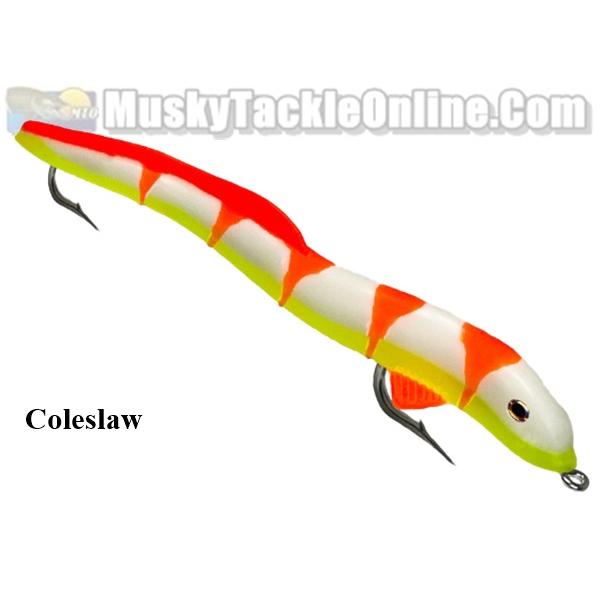 Delong Lures 8 KILR EEL Swimbaits, Anise Scented Animated Lures