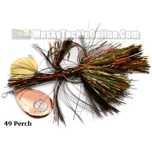 Double Cowgirl 10 in Goblin Musky Spinner Lure