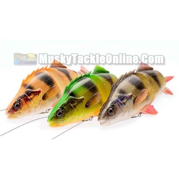 Savage Gear Pre-Rigged 9 4D Yellow Perch - Musky Tackle Online