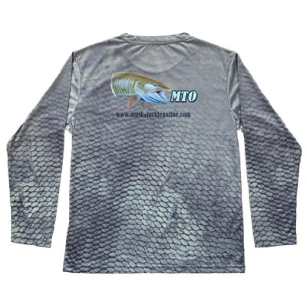 ScaleWear/MTO Long Sleeve Green Camo Fishing Shirt - Musky Tackle Online